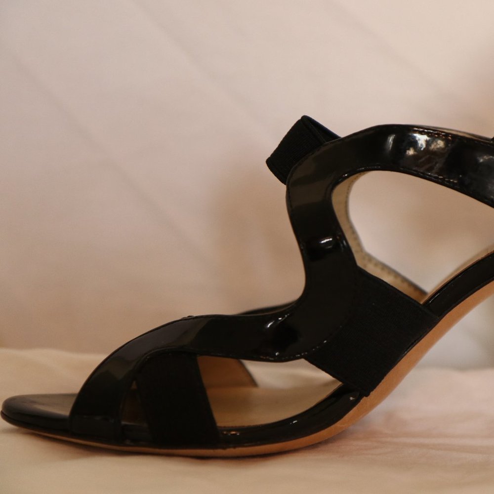 ARNOLD CHURGIN BLACK SANDALS SIZE 8 1/2 USED - Picture 15 of 16